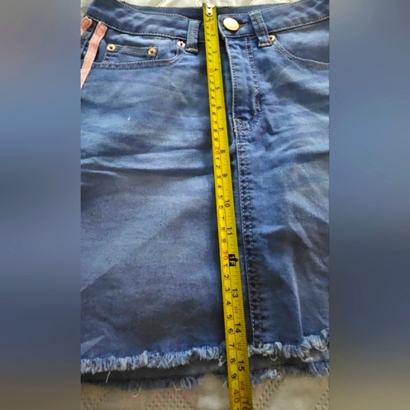 🌟Pink Stripe Denim Skirt 🌟 - Picture 5 of 6